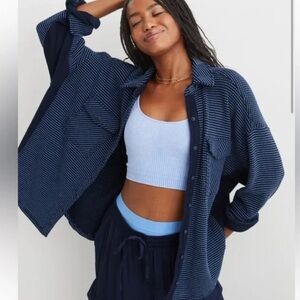 NWOT Aerie Lumberjane Waffle Shirt XS